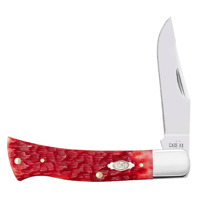 Case Dark Red Bone CS - Peach Seed Jig Case Axe Handle Knives W.R. Case