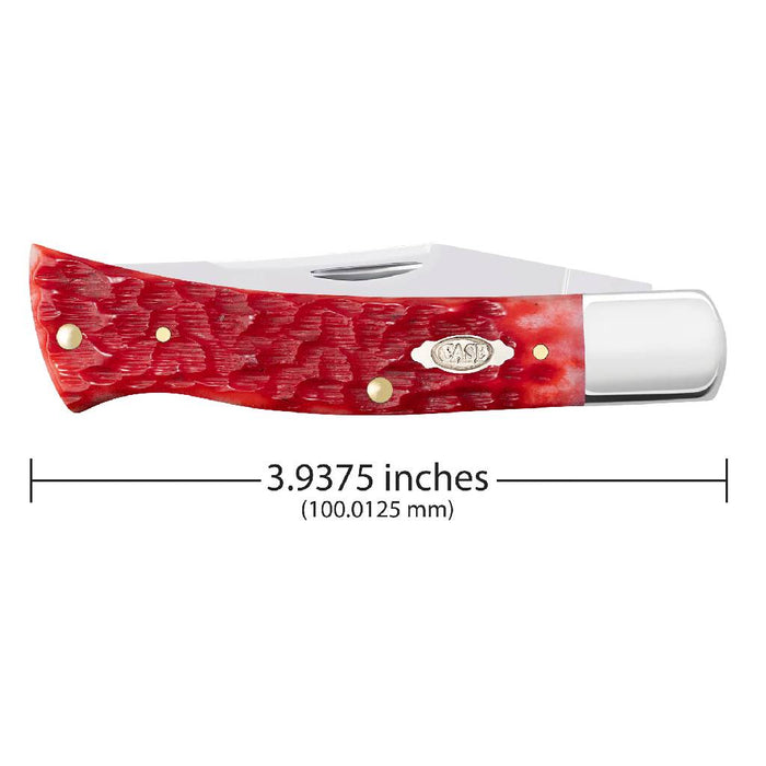 Case Dark Red Bone CS - Peach Seed Jig Case Axe Handle Knives W.R. Case