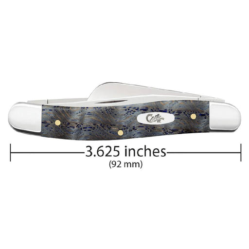 Case Medium Stockman - Smooth Blue Curly Oak Wood Knives W.R. Case