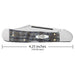 Case Copperlock - Smooth Blue Curly Oak Wood Knives W.R. Case