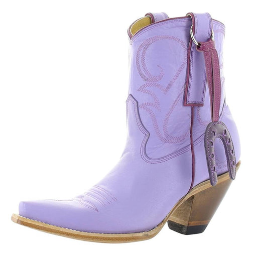 Yippie Ki Yay Lilac Horseshoe Charm Booties WOMEN - Footwear - Boots - Booties Old Gringo