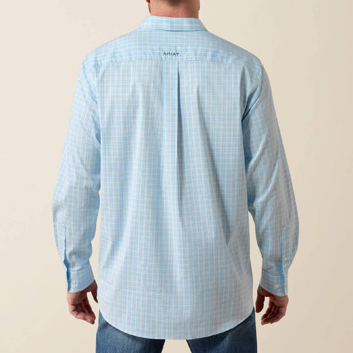 Ariat Men's Everything Classic Fit Crystal Blue Plaid Button Down Shirt MEN - Clothing - Shirts - Long Sleeve Ariat Clothing