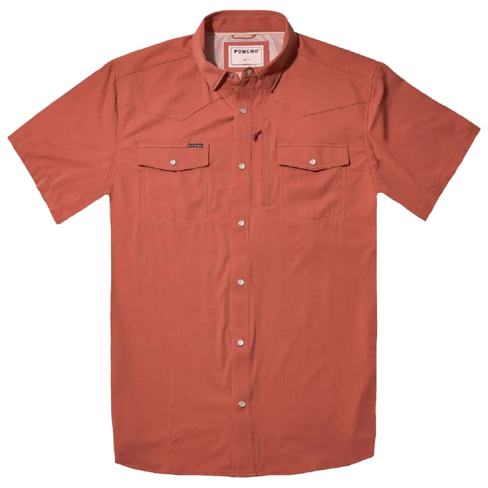 Poncho The Macon Western Shirt - Slim Fit MEN - Clothing - Shirts - Short Sleeve Poncho Outdoors