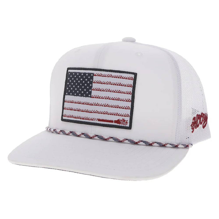 Hooey Liberty Roper White Cap HATS - BASEBALL CAPS Hooey