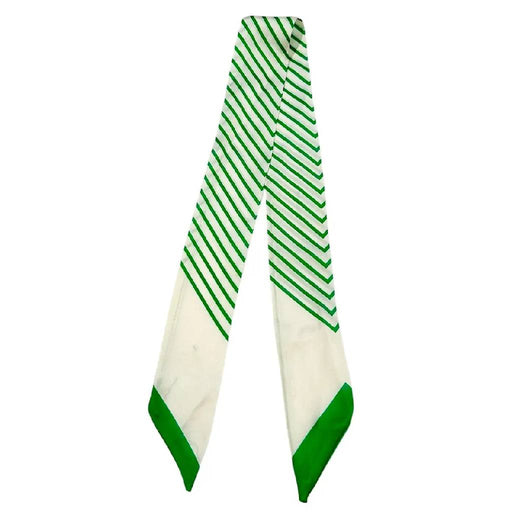 Green/White Stripe Twilly Scarf WOMEN - Accessories - Scarves & Wraps Camel Threads