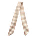 Tan/White Checkered Twilly Scarf WOMEN - Accessories - Scarves & Wraps Camel Threads