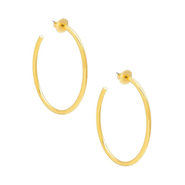Thin Medium Gold Hoop Earrings WOMEN - Accessories - Jewelry - Earrings Zenzii Jewelry