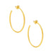Thin Medium Gold Hoop Earrings WOMEN - Accessories - Jewelry - Earrings Zenzii Jewelry