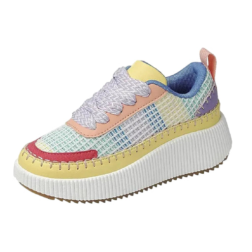 Girl's Yellow Multicolor Sneaker KIDS - Girls - Footwear - Casual Shoes Fashion Emporio