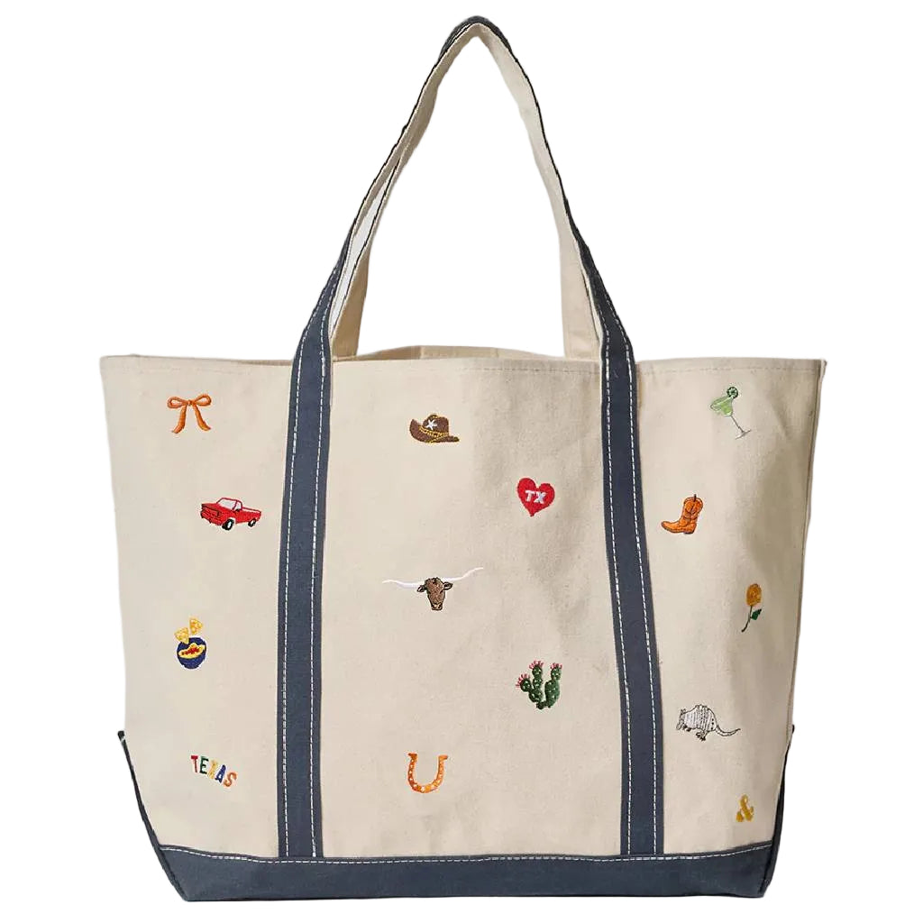 Texas Icons Large Tote ACCESSORIES - Luggage & Travel - Tote Bags Alice & Wonder
