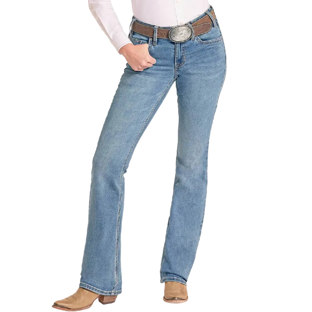 Rock & Roll Denim Women's Curve Embroidered Riding Jean WOMEN - Clothing - Jeans Panhandle