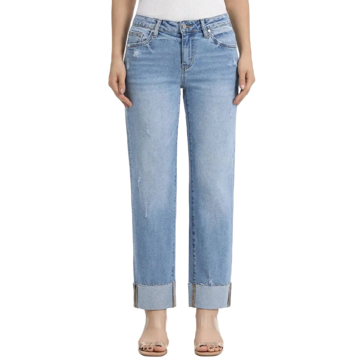 Bayeas Dublin Mid Rise Straight Leg Jean WOMEN - Clothing - Jeans Bayeas