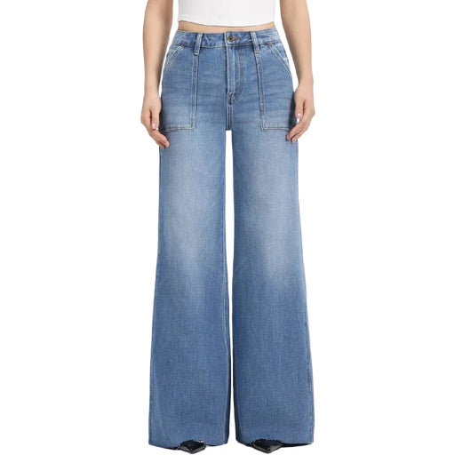 Bayeas New York High Rise Wide Leg Jean WOMEN - Clothing - Jeans Bayeas