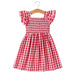 Girl's Smocked Red Plaid Dress KIDS - Girls - Clothing - Dresses Rylee Faith Designs