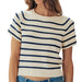 Striped Raglan Knit Top - Navy WOMEN - Clothing - Tops - Short Sleeved Urban Daizy