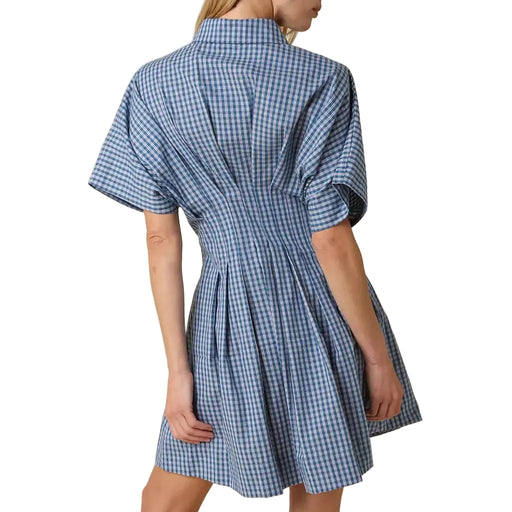 Alana Gingham Teal Blue Dress WOMEN - Clothing - Dresses Olivaceous