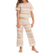 Girl's Pointelle Cotton Lined Pink Stripe Set KIDS - Girls - Clothing - Pants Pistachio Playground