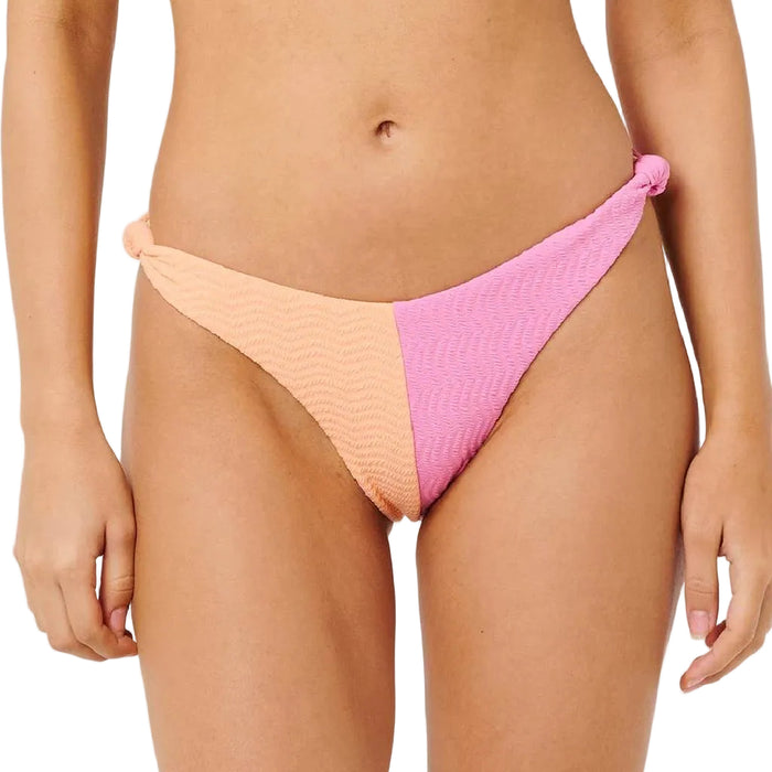 Rip Curl Women's Topanga Textured Hi Leg Skimpy Bikini Bottom