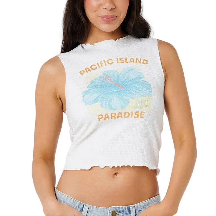 Rip Curl Women's Topanga Canyon Shirred Crop Tank Top