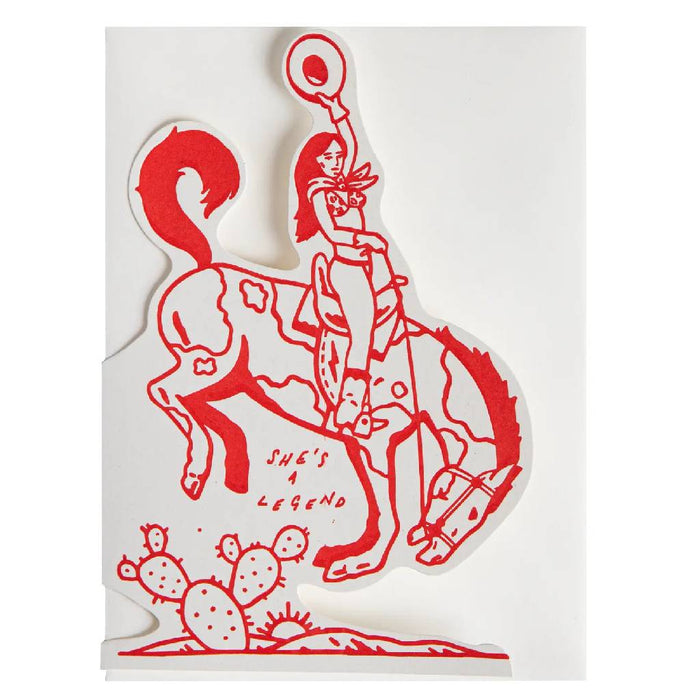 She's A Legend Greeting Card HOME & GIFTS - Gifts Archivist Gallery