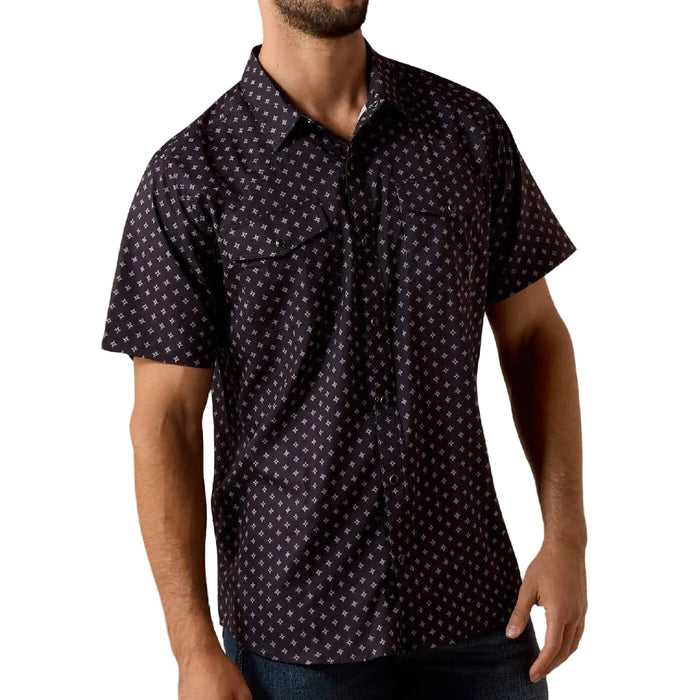Ariat Men's VentTEK Pearl Snap Black Western Shirt