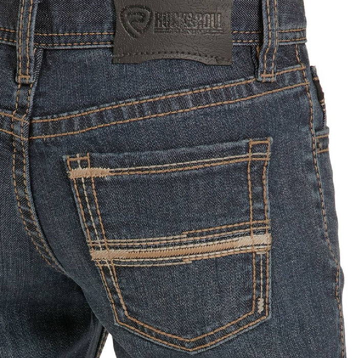 Rock & Roll Denim Boy's Rope Stitch Embroidered Boot Cut Jean