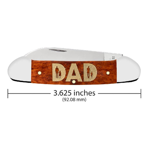 Case Father's Day Smooth Chestnut Bone Canoe Knives W.R. Case