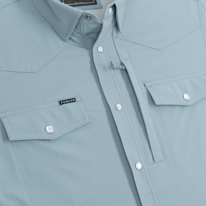 Poncho The Biscayne Western Shirt - Slim Fit MEN - Clothing - Shirts - Short Sleeve Poncho Outdoors