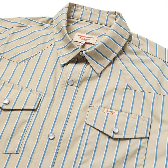 Seager El Ranchero Tidal Foam Stripe Shirt