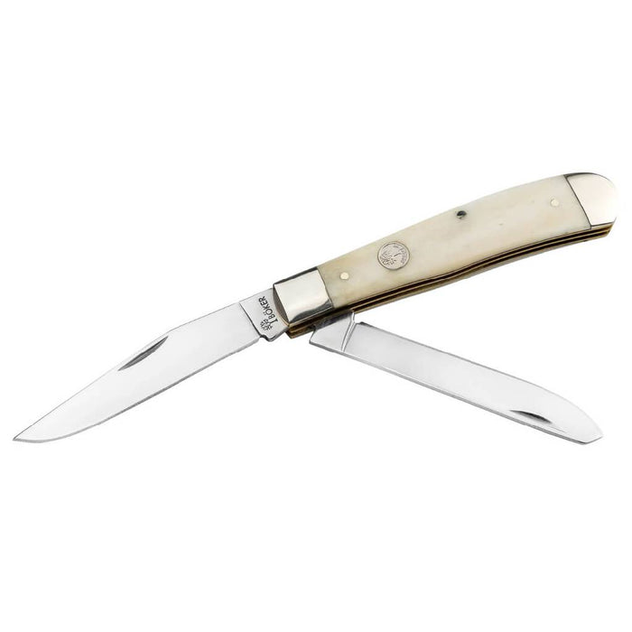 Boker Trapper Traditional Smooth White Bone Pocket Knife