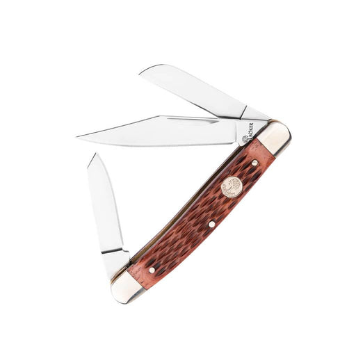 Böker Large Stockman Traditional Jigged Brown Bone Pocket Knife Knives Boker