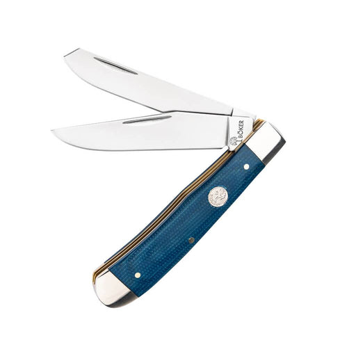 Böker Slip Joint Canvas Micarta Denim Trapper Knives Boker