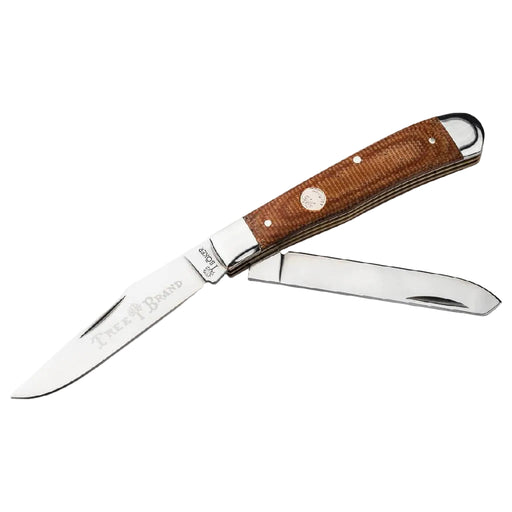 Böker Slip Joint Canvas Micarta Brown Trapper Knives Boker