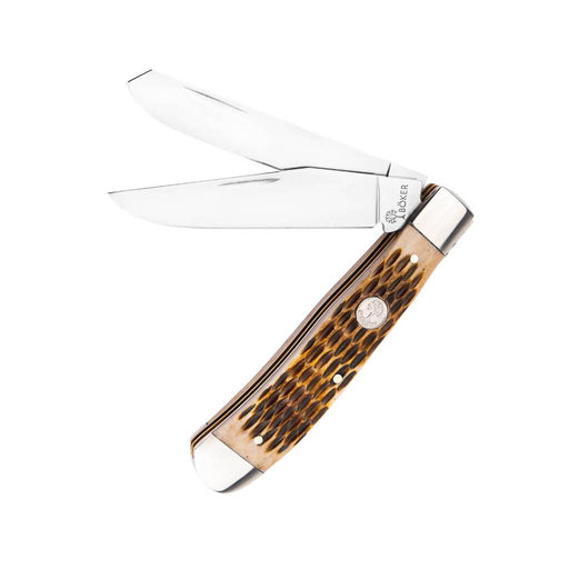 Böker Slip Joint Amber Jigged Bone Trapper Knives Boker