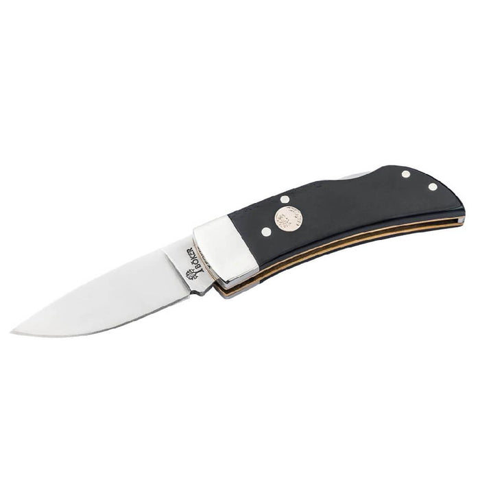 Böker Black Smooth Bone Lockback Knife