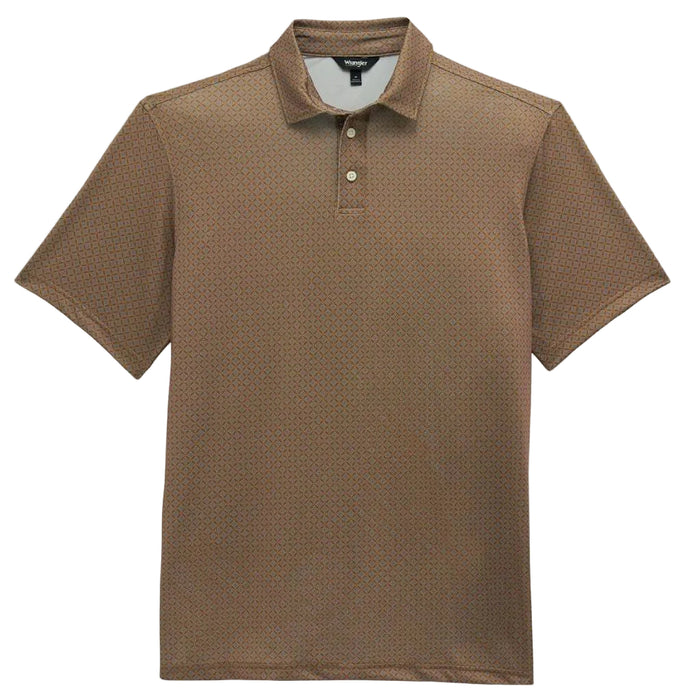 Wrangler Men's Argon Oil Ditzy Fulard Performance Polo Shirt