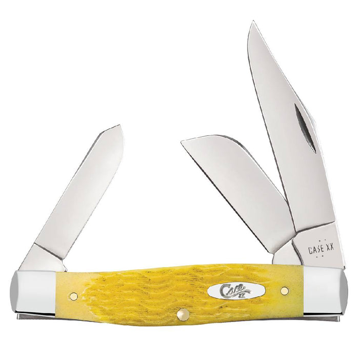 Case Large Stockman - Platts Jig Yellow Bone