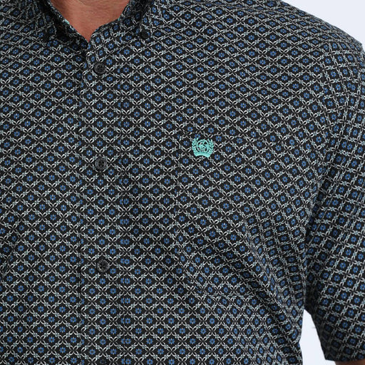 Cinch Men's Geo Print Button Down Shirt MEN - Clothing - Shirts - Short Sleeve Cinch