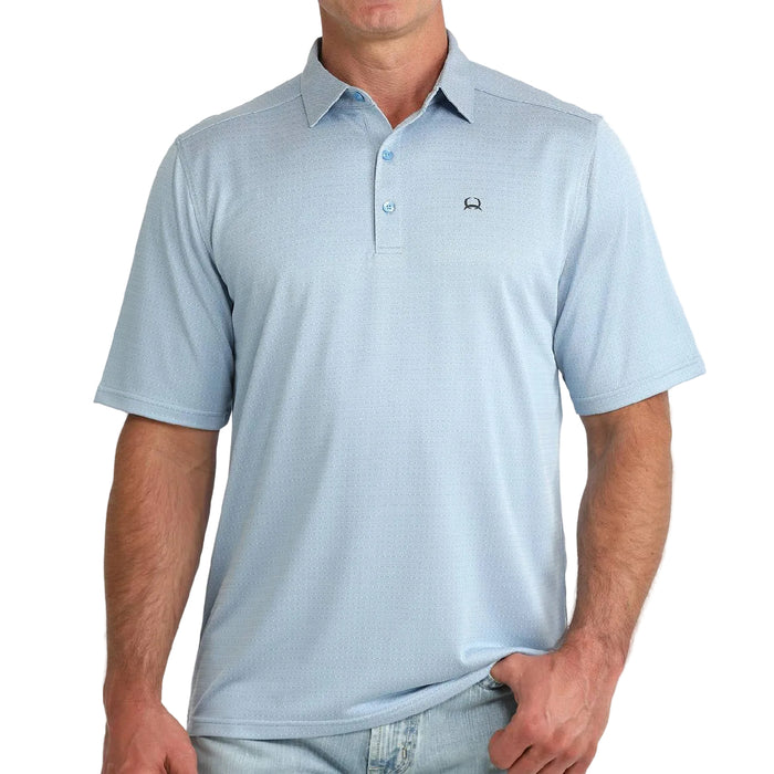 Cinch Men's Light Blue Arenaflex Polo Shirt