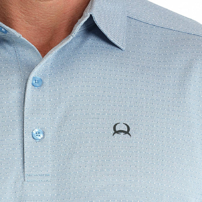 Cinch Men's Light Blue Arenaflex Polo Shirt