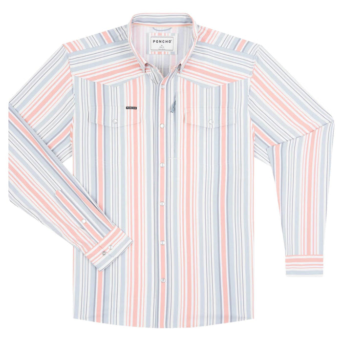 Poncho The Land Of The Free Western Shirt - Slim Fit MEN - Clothing - Shirts - Long Sleeve Poncho Outdoors
