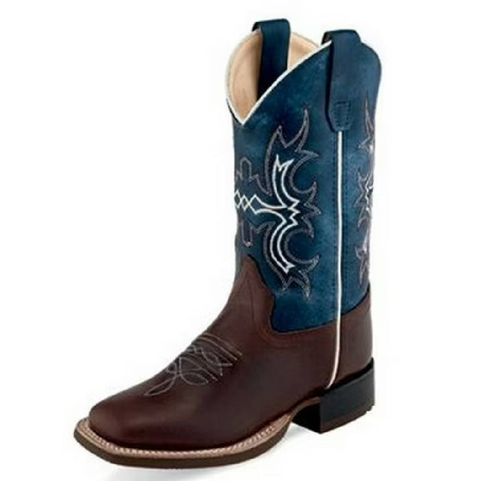 Old West Youth Square Toe Western Boot