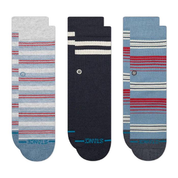 Stance Youth 3 Pack Easton Blue Crew Socks