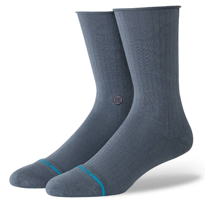 Stance Women's Rolled Solid Turbulence Crew Socks