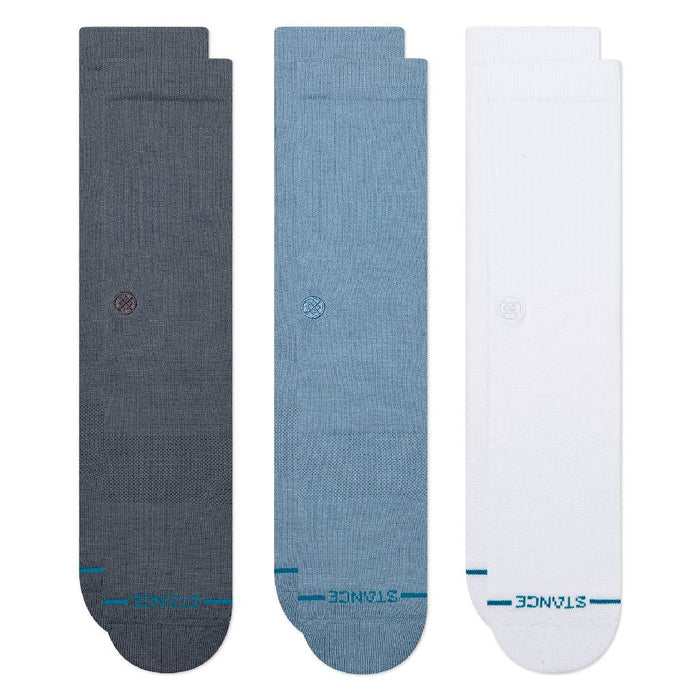 Stance Men's 3 Pack Icon Turbulence Crew Socks
