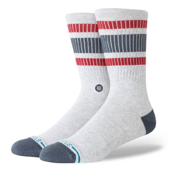Stance Men's Boyd Pop Stitch Heather Grey Crew Socks