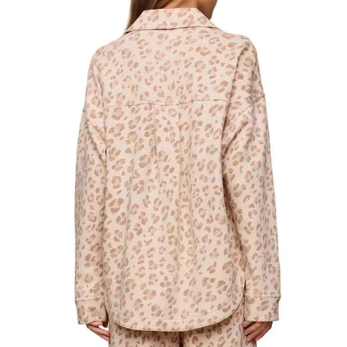 Z Supply All Day Knit Leopard Print Jacket
