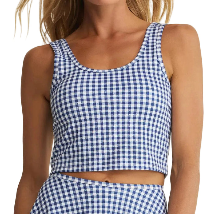 Z Supply Sleeveless Check Yourself True Navy Top
