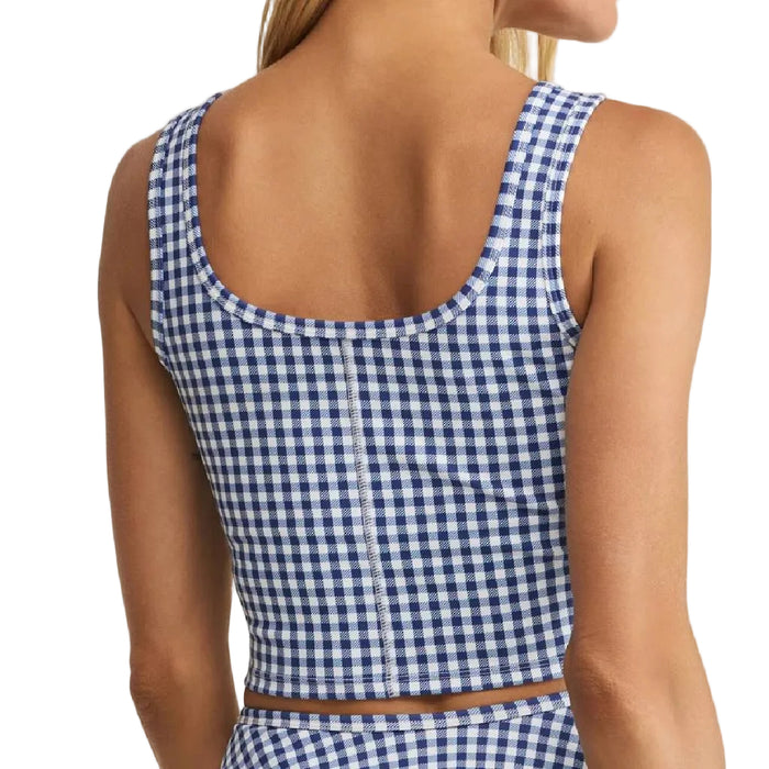 Z Supply Sleeveless Check Yourself True Navy Top