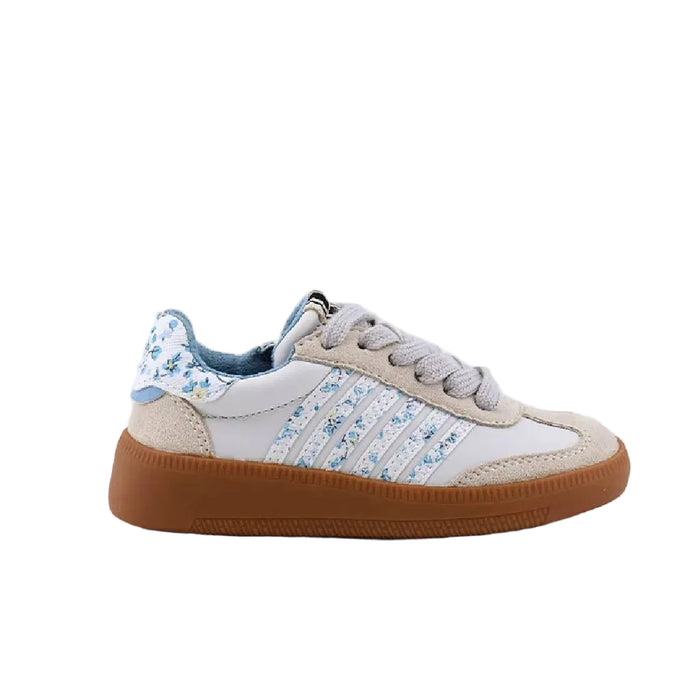 ShuShop Toddler Girl's Stevie Mini Blue Print Sneaker